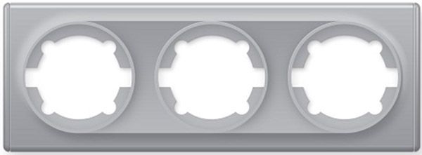 Рамка на 3 прилади OneKeyElectro, колір сірий (OKE300303) купити