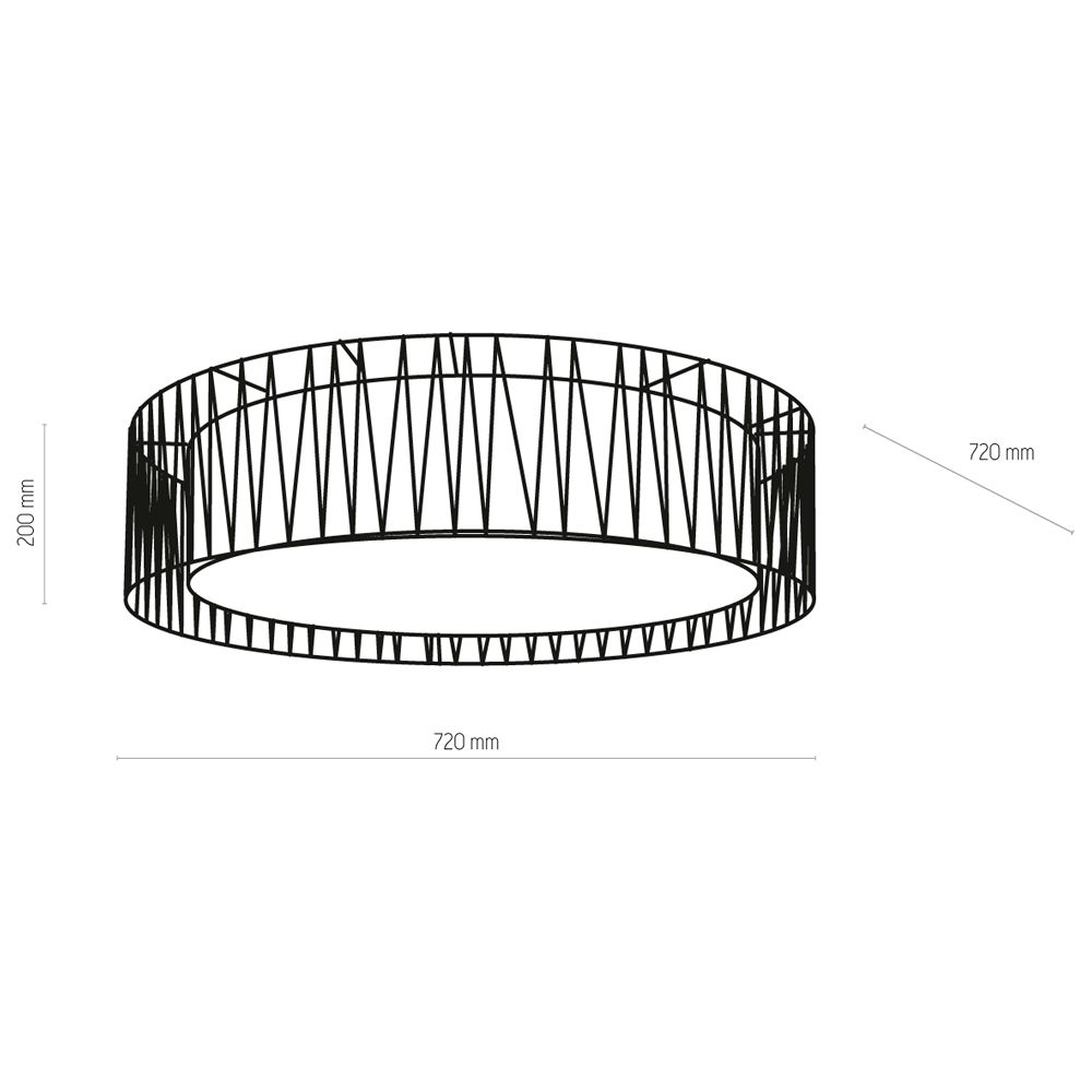 Потолочный светильник TK LIGHTING 1658 HARMONY BLACK купити