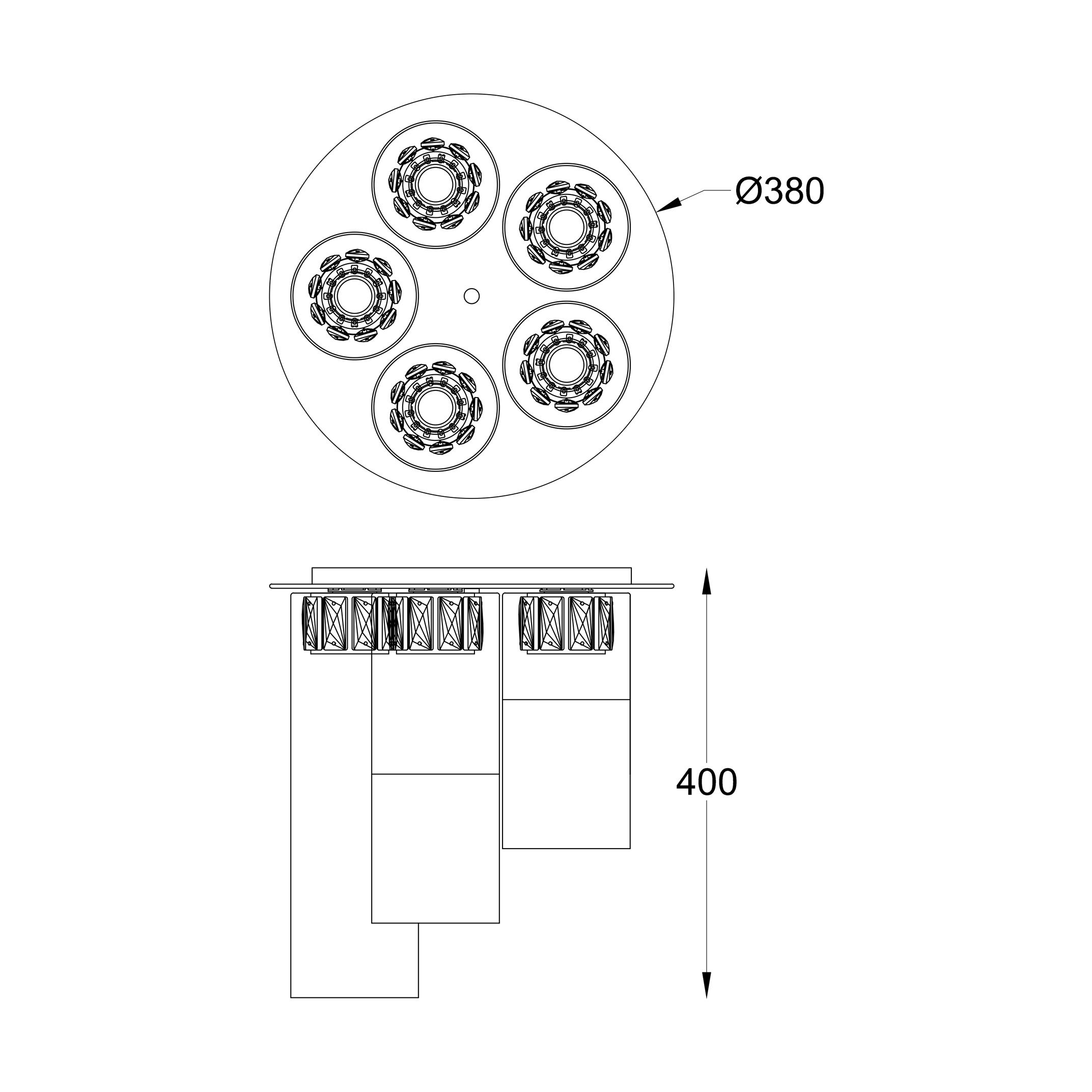 Люстра Zuma Line C0389-05F-B5AC GEM купити