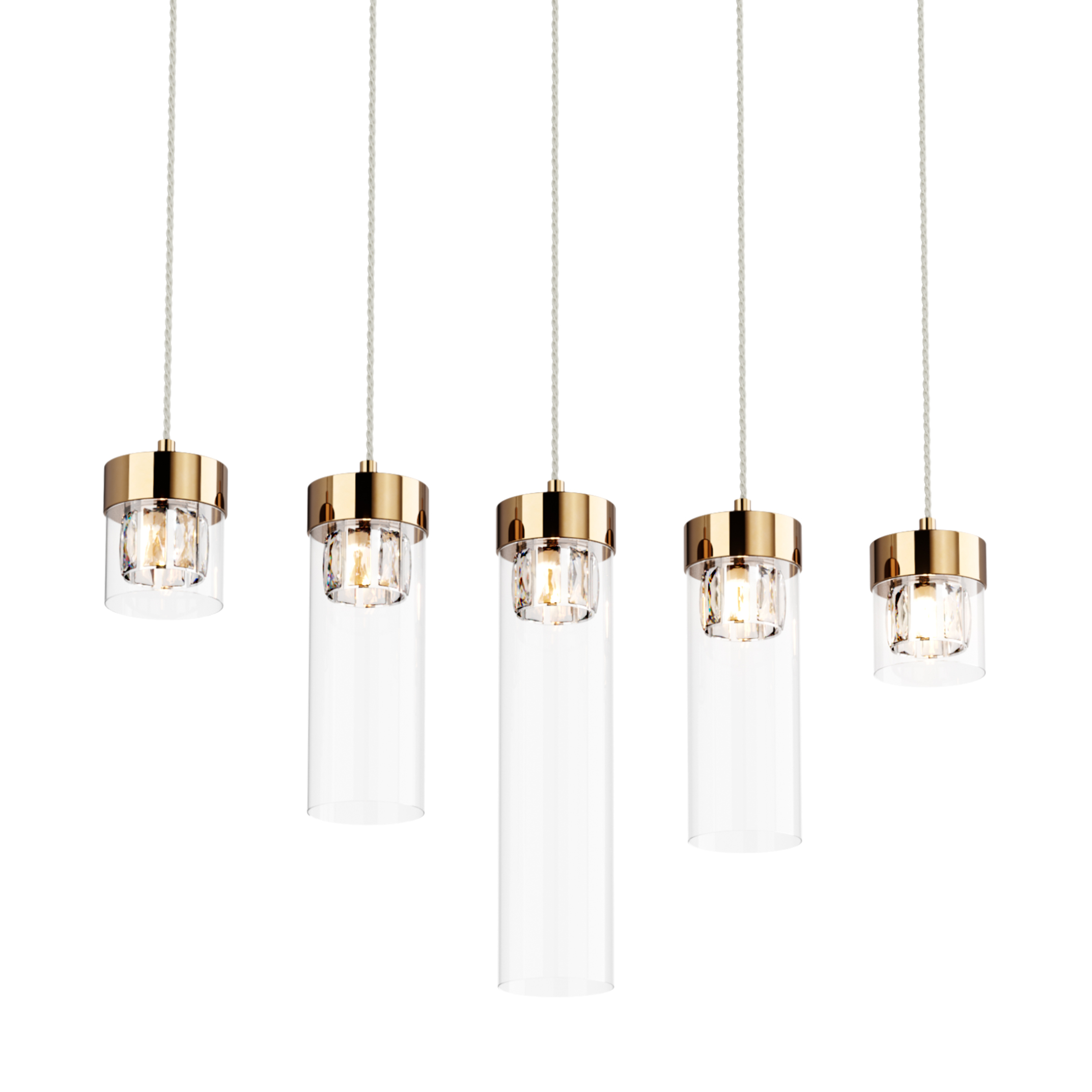 Подвесной светильник Zuma Line P0389-05E-F7AC GEM (33778) купити