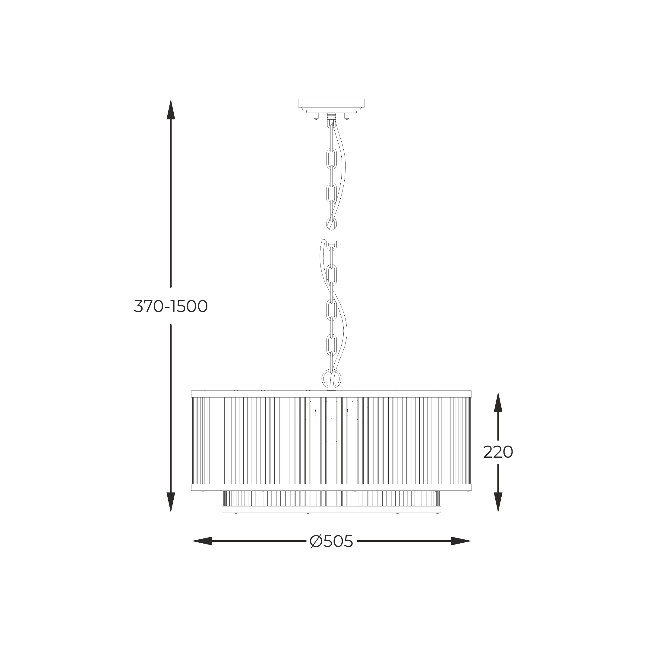 Підвісний світильник Zuma Line P0528-06H-P7AC SERGIO купити