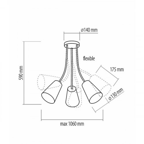 Люстра TK LIGHTING 1711 WIRE KIDS купити