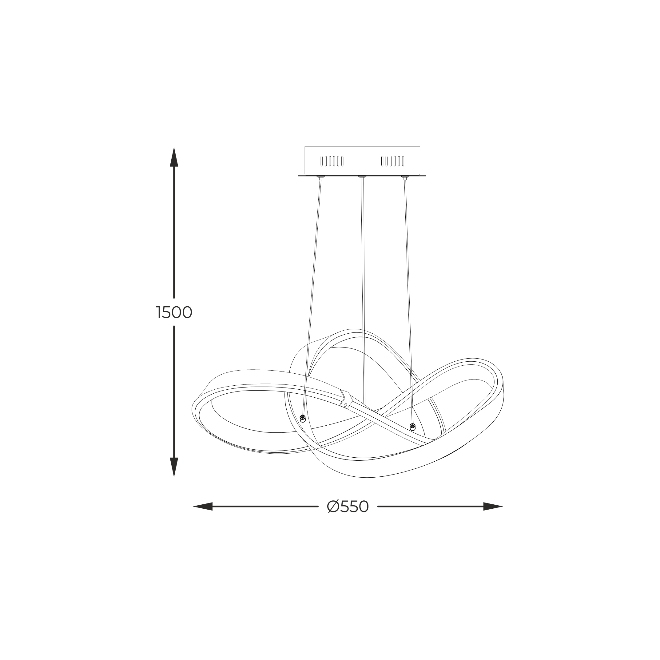 Підвісний світильник Zuma Line MD9717-1-3BCD INDIGO купити