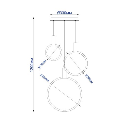 Світлодіодній світильник Feron AL6500 GRAND 50W (40241) купити