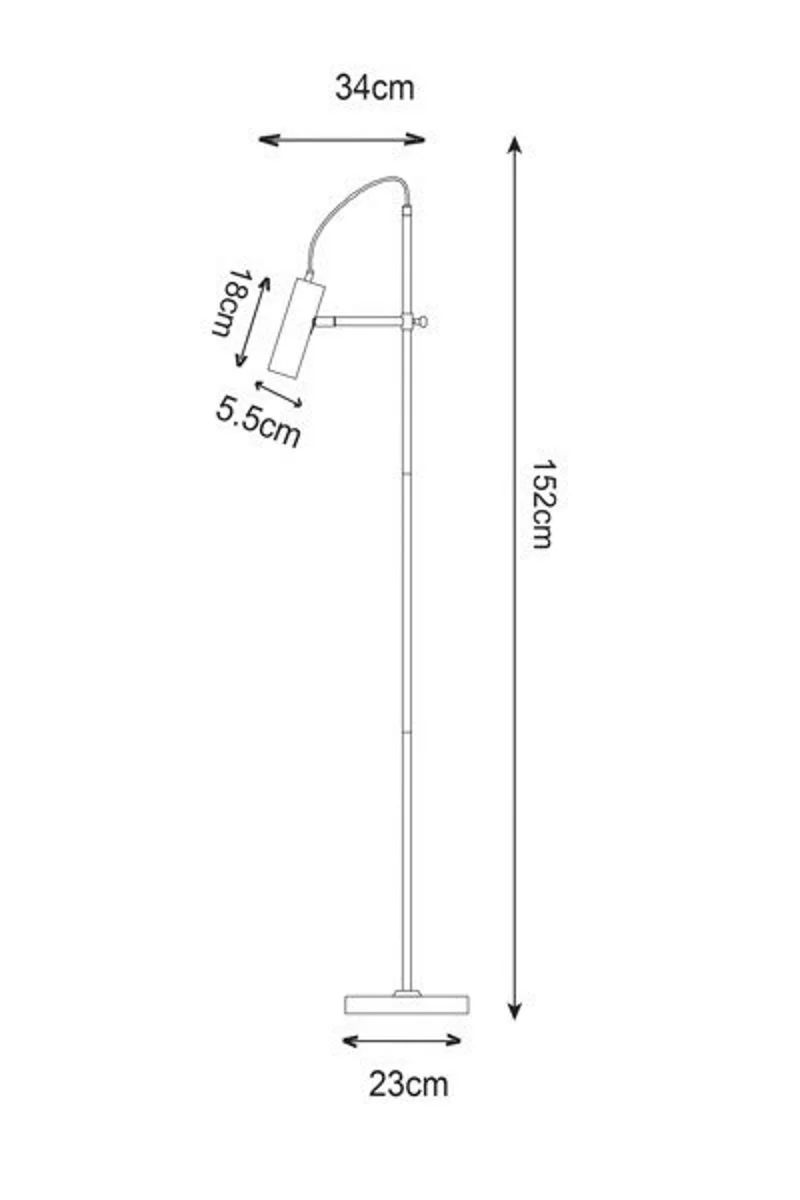 Торшер Zuma Line F18014-GU10-BK Tenso (22735) купити