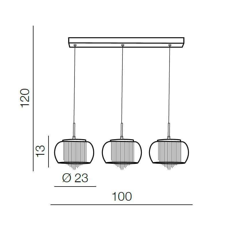 Подвесной светильник Azzardo AZ2453 Rego 3 купити