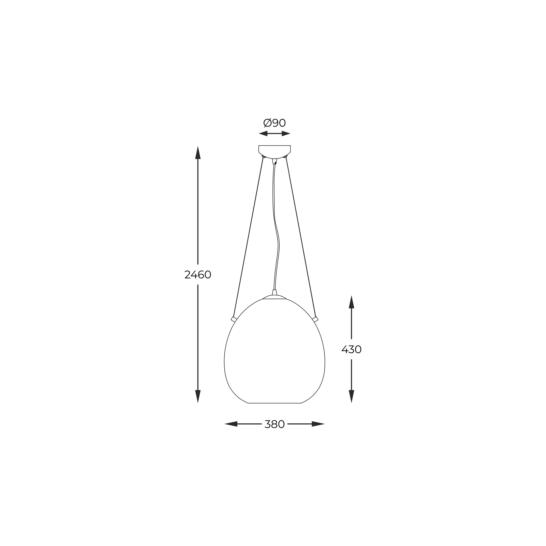 Подвесной светильник ZUMA LINE MOON P19066B-D38 купити