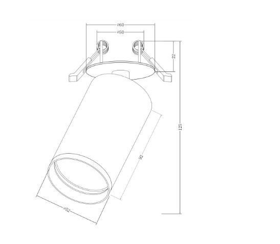 Точковий світильник VASMAR 1600049CL-U-1W FOCUS (54981) купити