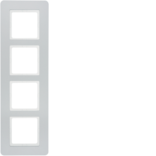 Рамка 4Х пластикова алюміній, Q.7 10146184 купити