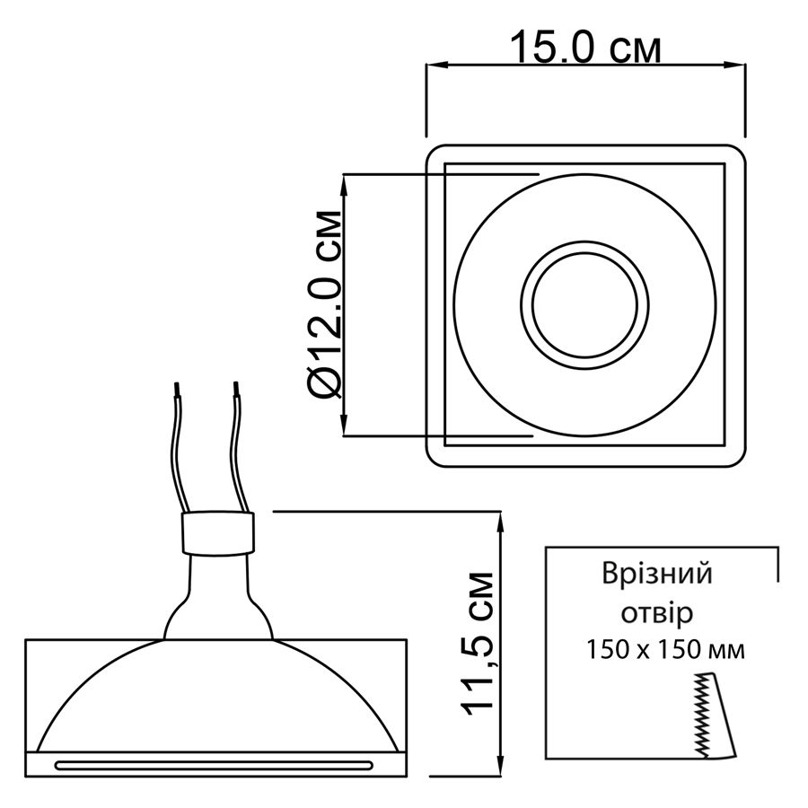 Врізний точковий світильник ImperiumLight Flamenco 403115.01.01 купити