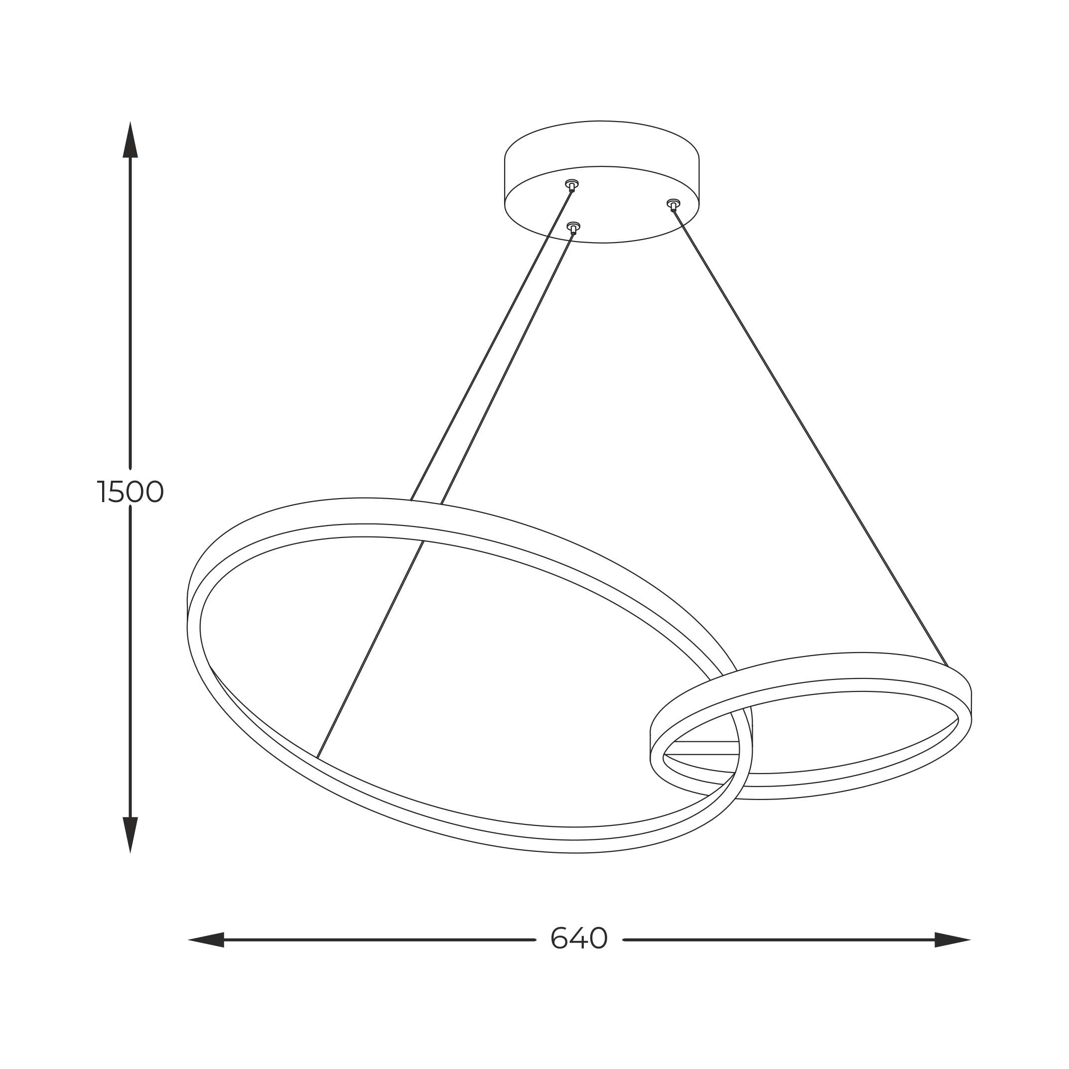 Підвісний світильник Zuma Line 20002P-GD RANDO купити
