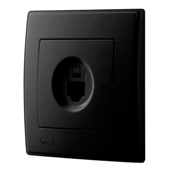 Розетка компьютерная Lezard Lesya, антрацит (705-4242-139) купити