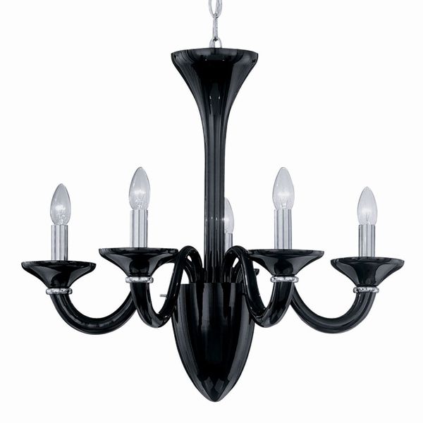 Люстра Ideal Lux WHITE LADY SP5 NERO купити