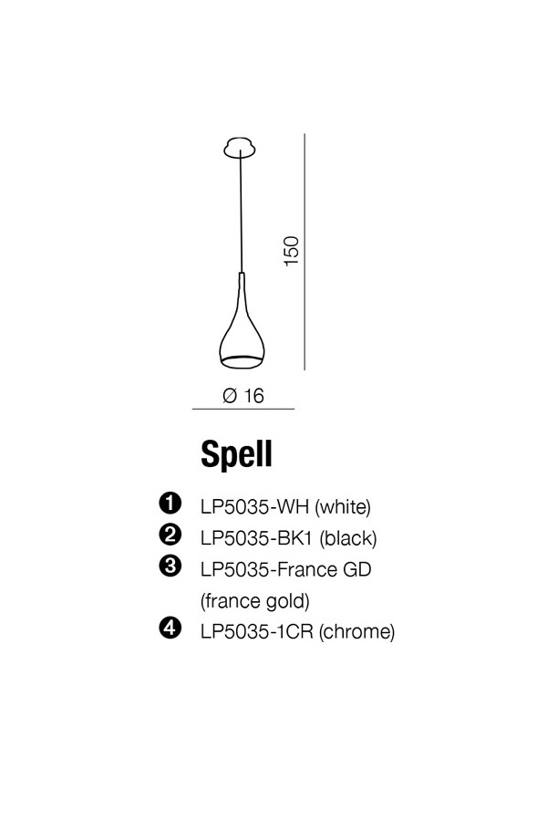 Подвесной светильник Azzardo AZ0287 Spell купити