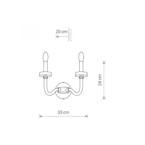 Бра Nowodvorski 8155 HAMPTON II CN купити