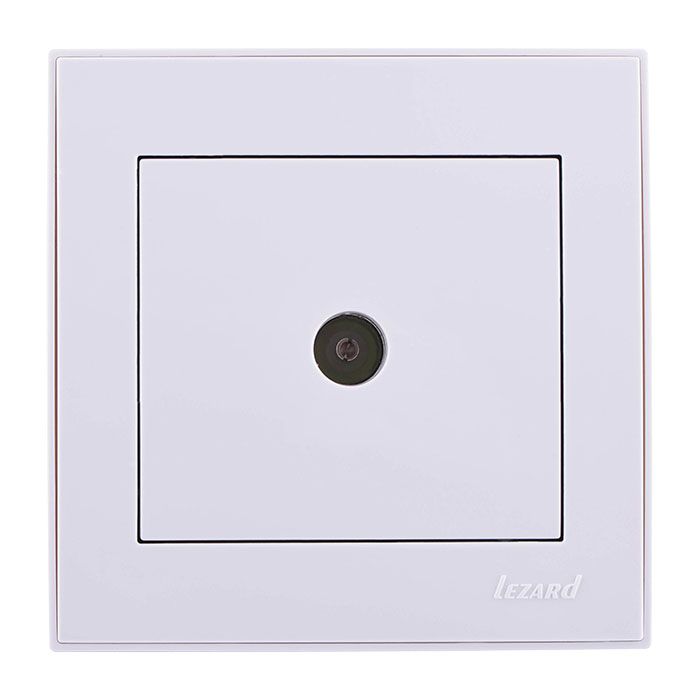 Розетка ТВ проходная, белый Lezard RAIN 703-0288-129 купити
