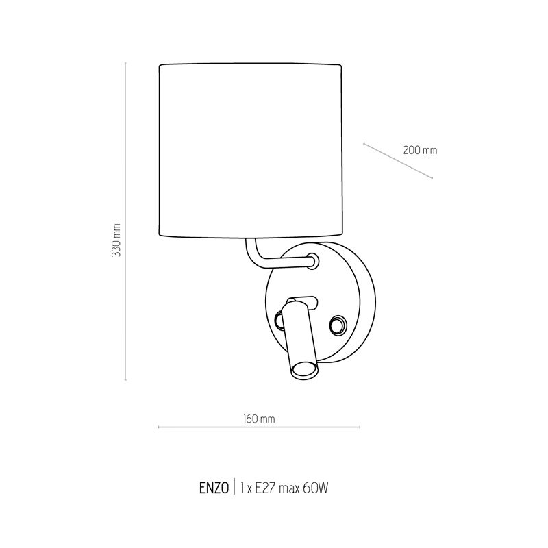 Бра TK LIGHTING 4231 ENZO купити