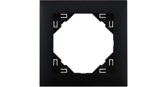 Рамка одинарна універсальна LOGUS чорний (90910 TPM) купити