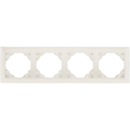 Рамка 4-местная универсальная LOGUS металлик ледяной купити