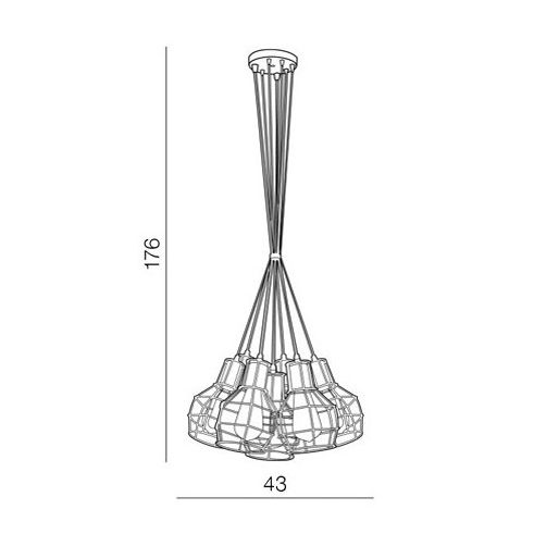 Подвесной светильник Azzardo AZ2142 Carron 7 купити