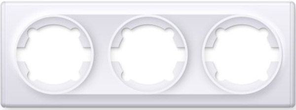 Рамка на 3 прилади OneKeyElectro, колір білий (OKE300301) купити