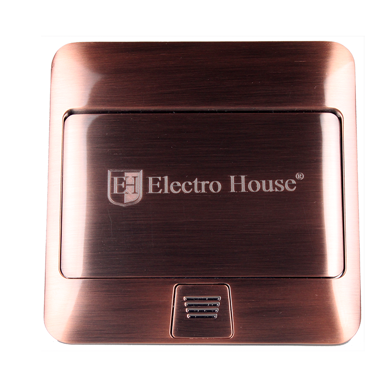 Розетка врезная с заземлением +2USB EH-F007 купити