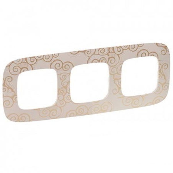 Рамка 3 поста, нарцисс золото, Valena ALLURE (754353) купити