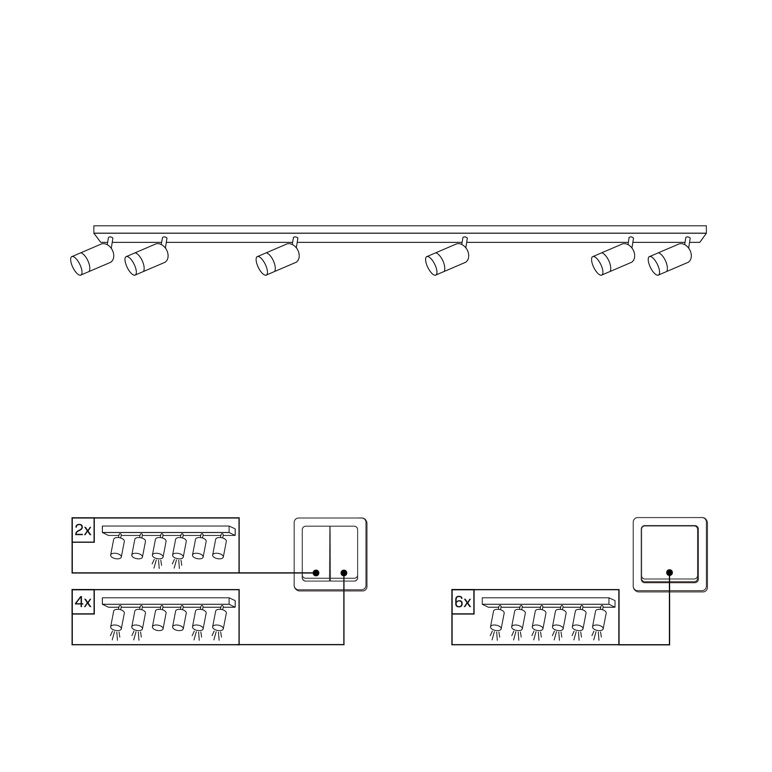 Спот Goldlux 323637 ARRAS 6 купити