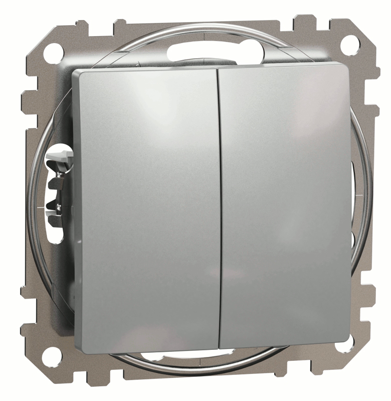 Перемикач 2-кл Schneider Sedna Design SDD113108 Алюміній купити