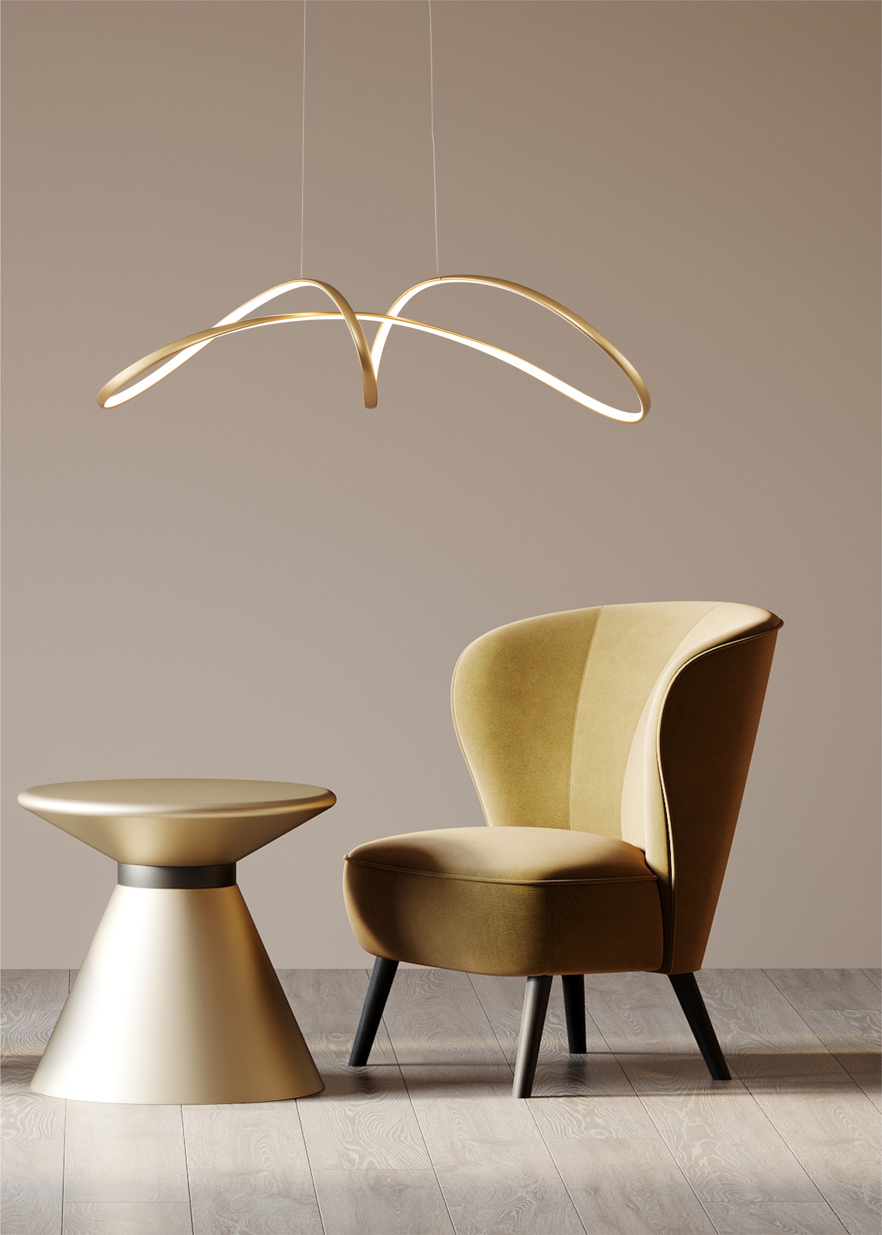 Підвісний світильник Zuma Line 20026P-GD FERMI (59931) купити