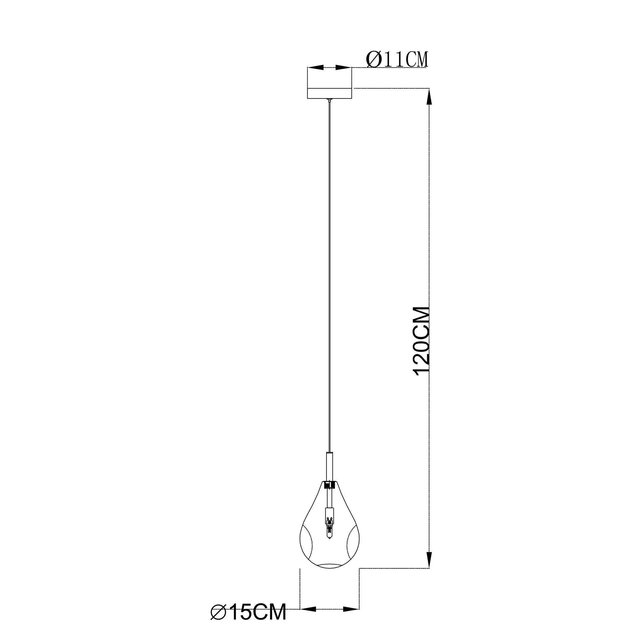 Подвесной светильник Zuma Line MD1921-1-CLEAR BOSTONI купити
