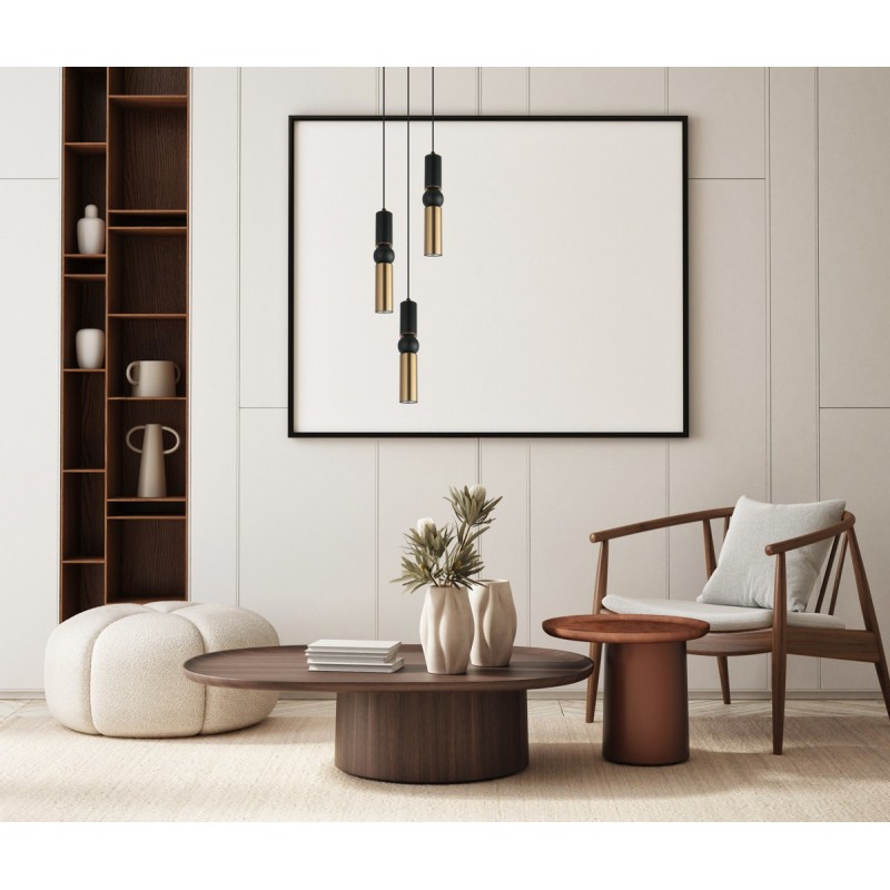 Підвісний світильник ITALUX PND-14290-3-BK-BRO Isidora купити