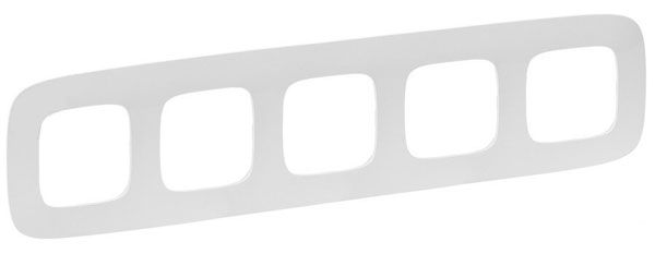 Рамка 5 постов, жемчуг, Valena ALLURE (754415) купити