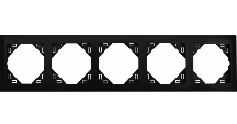 Рамка 5-місна універсальна LOGUS чорний (90950 TPM) купити