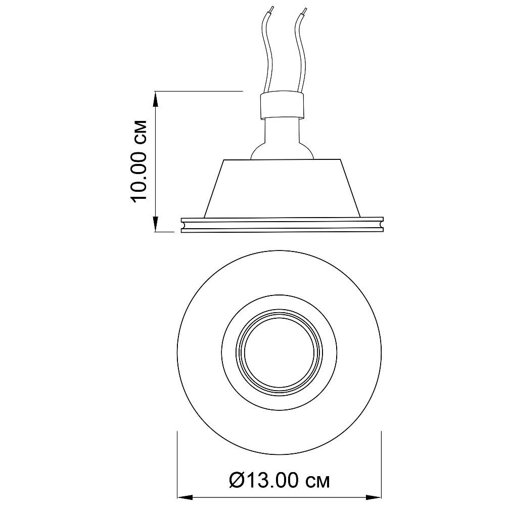 Врізний точковий світильник Imperium Light White lake 23113.01.01 купити