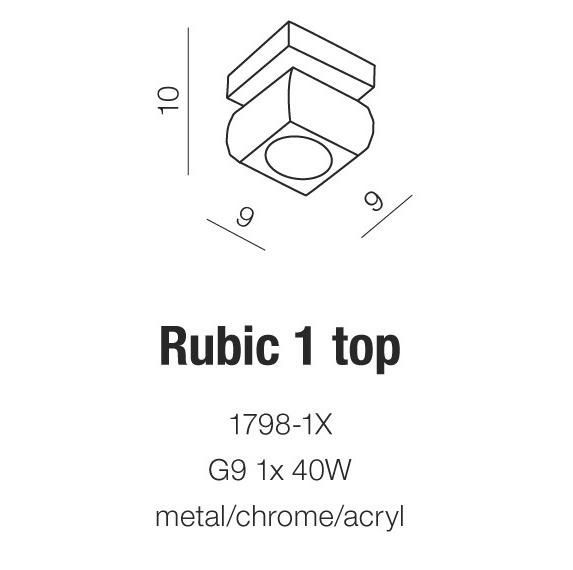 Точковий світильник Azzardo AZ0489 Rubic 1 купити