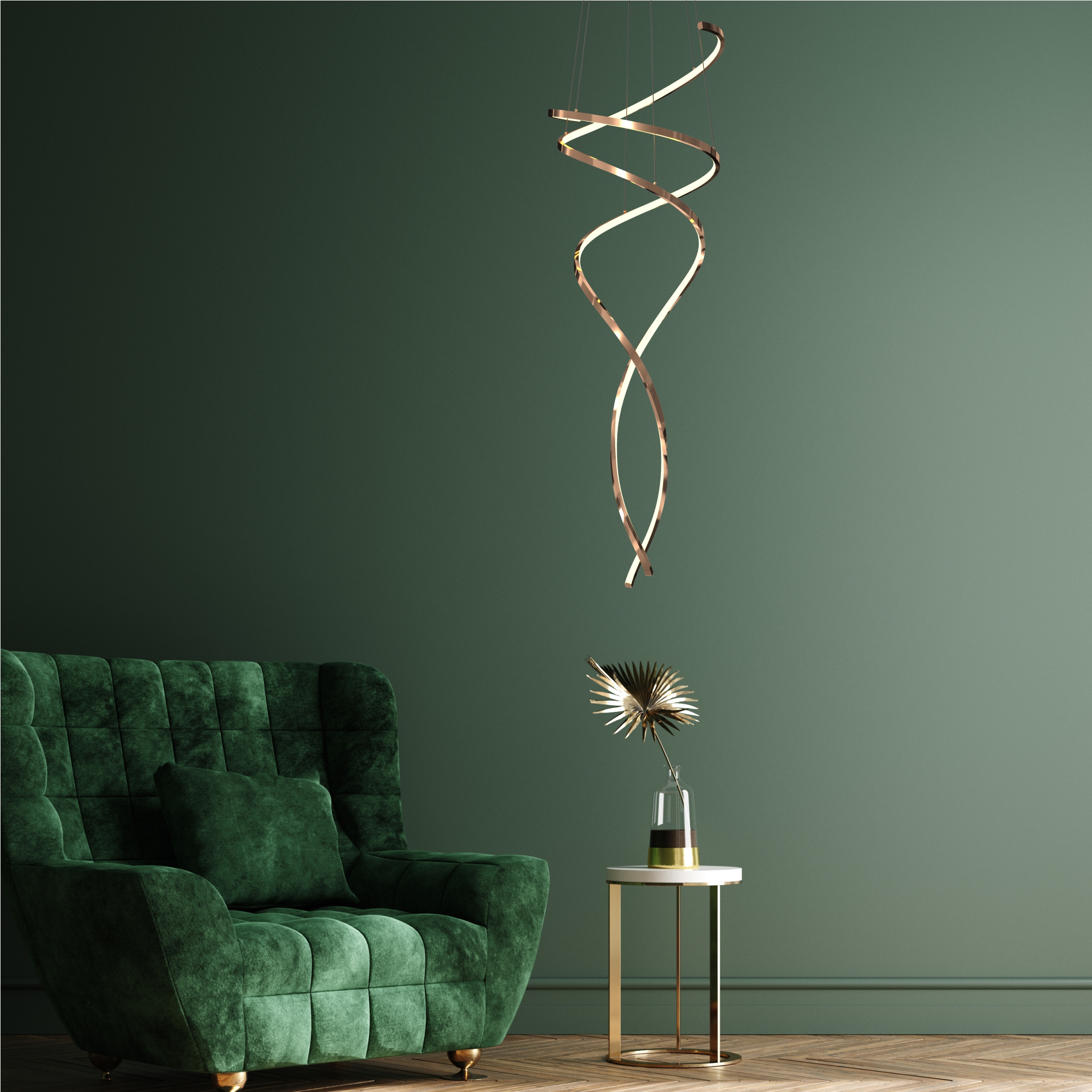 Підвісний світильник Zuma Line MD3127-2M-3GT COCO (32146) купити