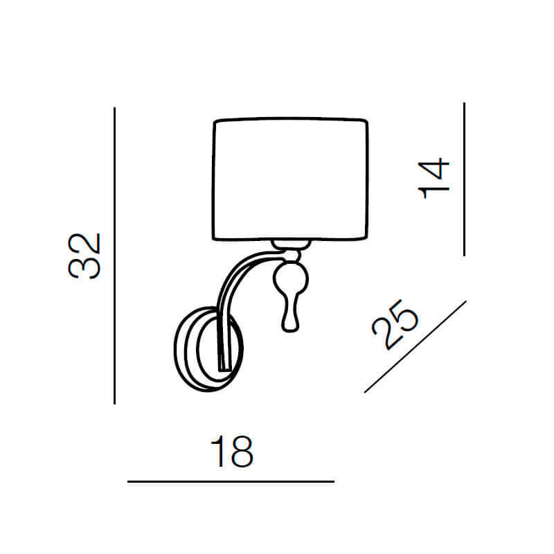 Бра Azzardo AZ0501 Impress купити
