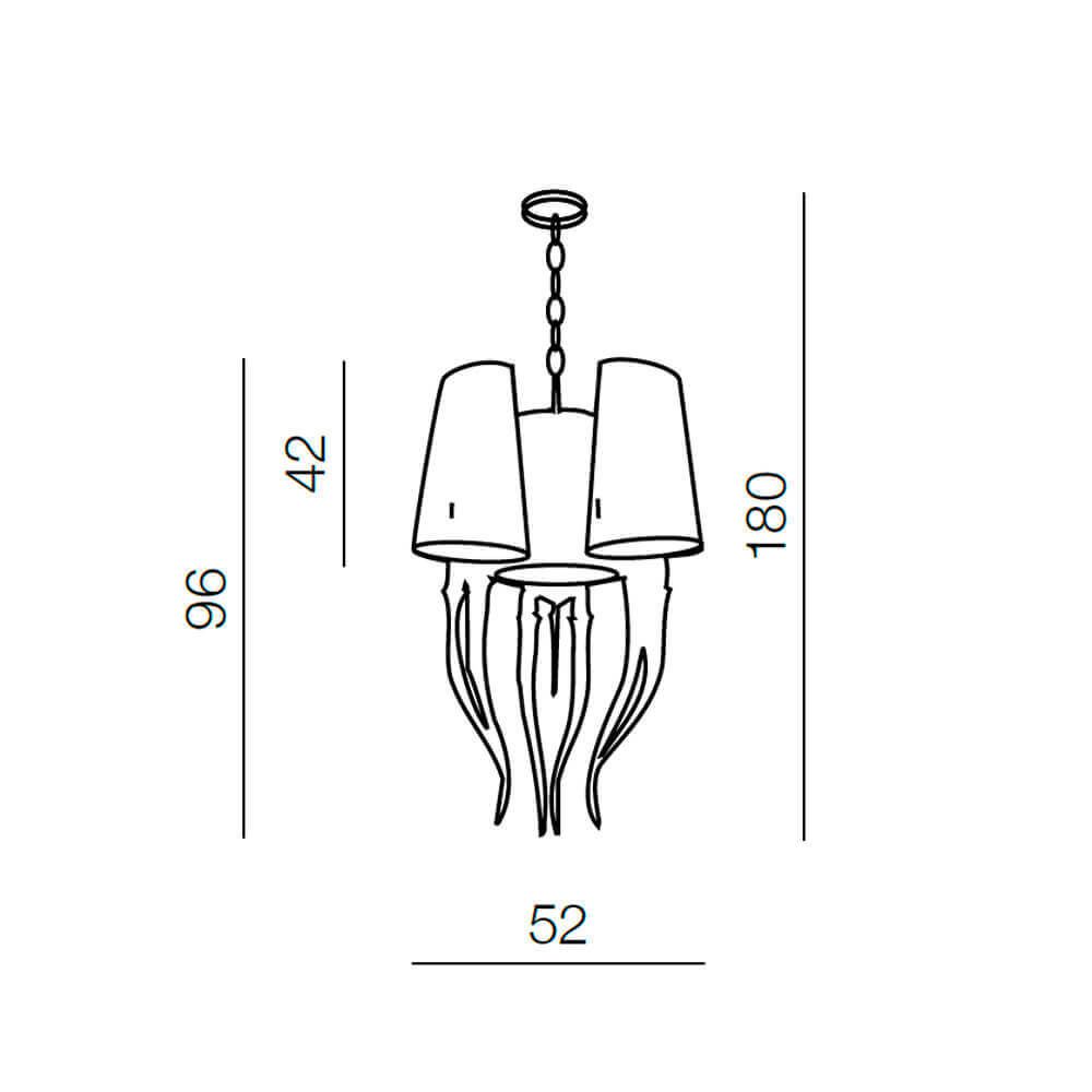 Люстра Azzardo AZ1232 Diablo 3 big купити