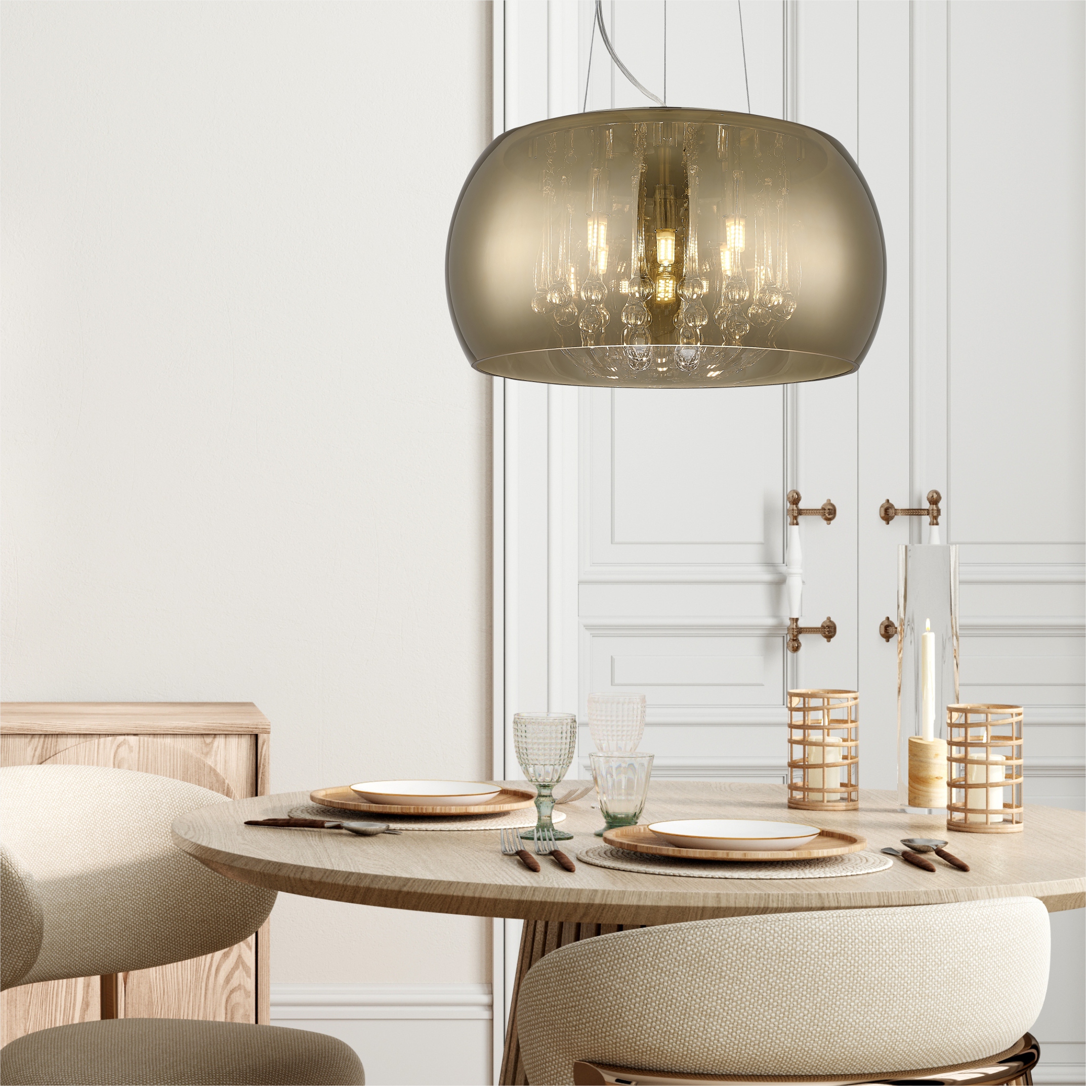 Підвісний світильник Zuma Line P0076-05L-F7HF CRYSTAL купити