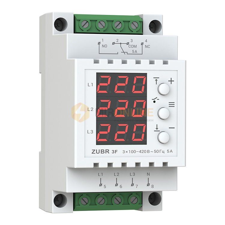 Реле напряжения ZUBR 3F купити