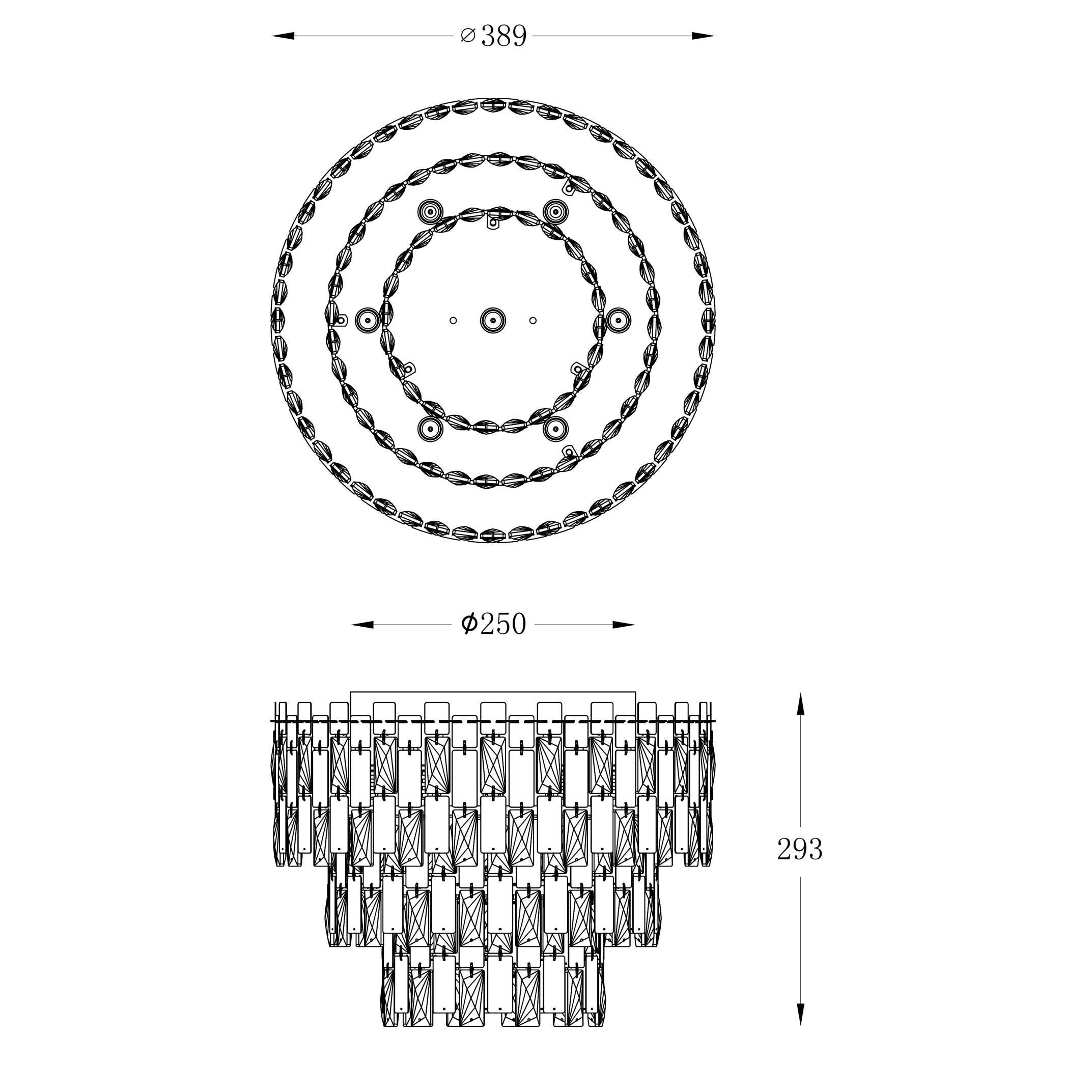 Люстра Zuma Line C0480-07A-B5AC ANZIO купити