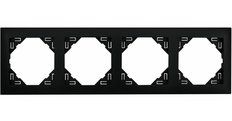 Рамка четвертна універсальна LOGUS чорний (90940 TPM) купити