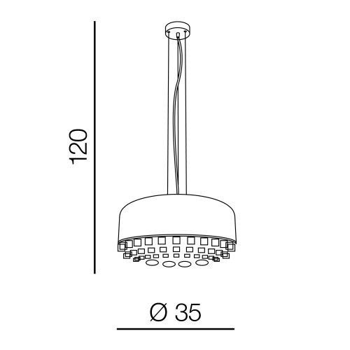 Подвесной светильник Azzardo AZ3163 Tarant 35 купити