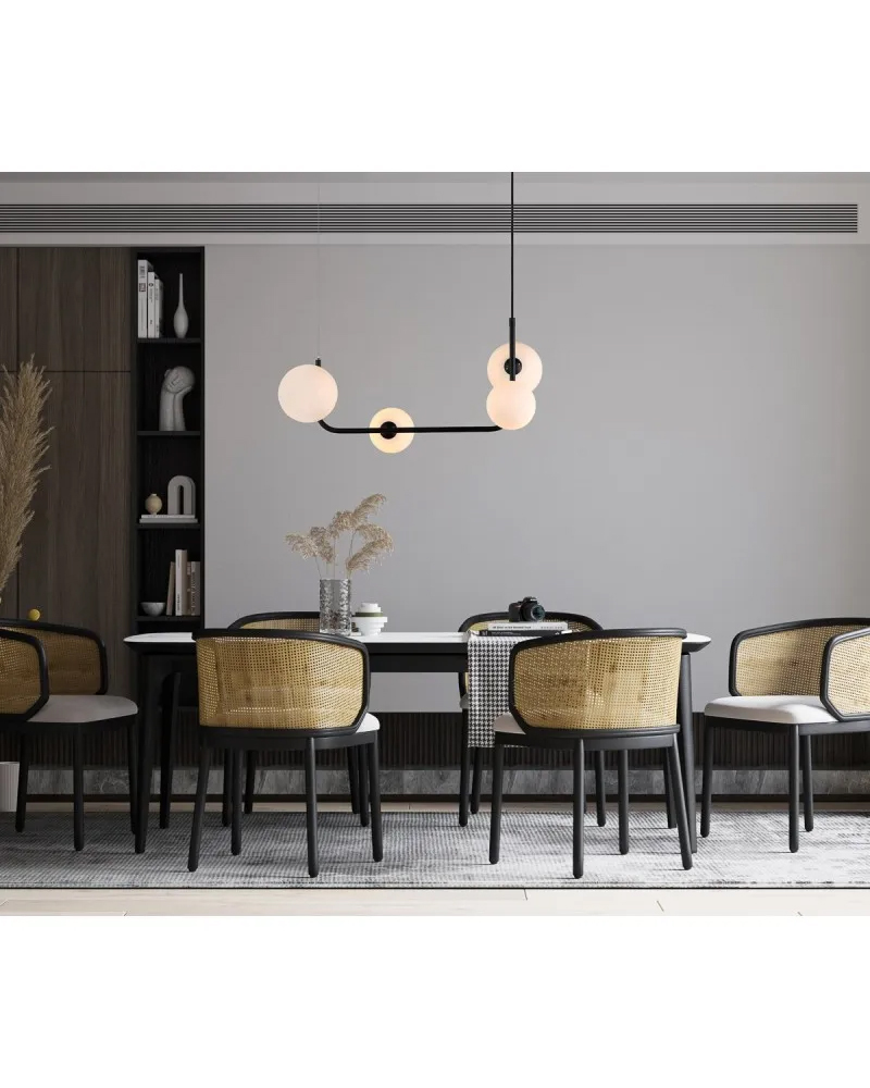 Люстра підвісна ITALUX MDM-4123/4 BK Ferrand купити