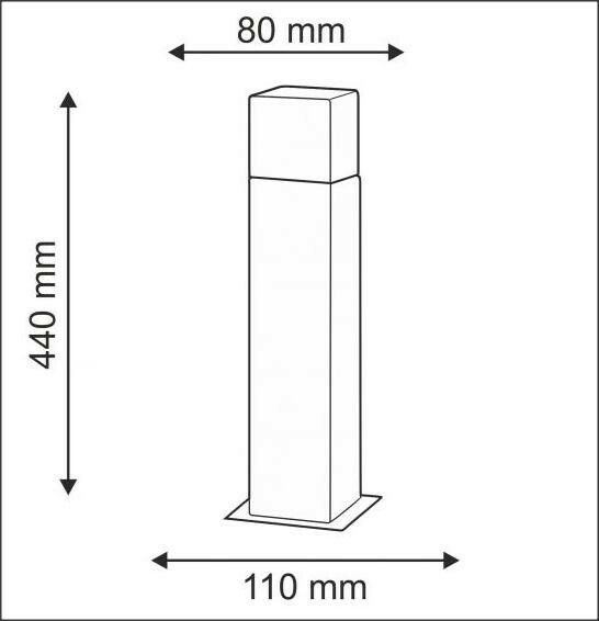 Вуличний світильник Goldlux 304629 New York E27 12W IP44 (86293) купити