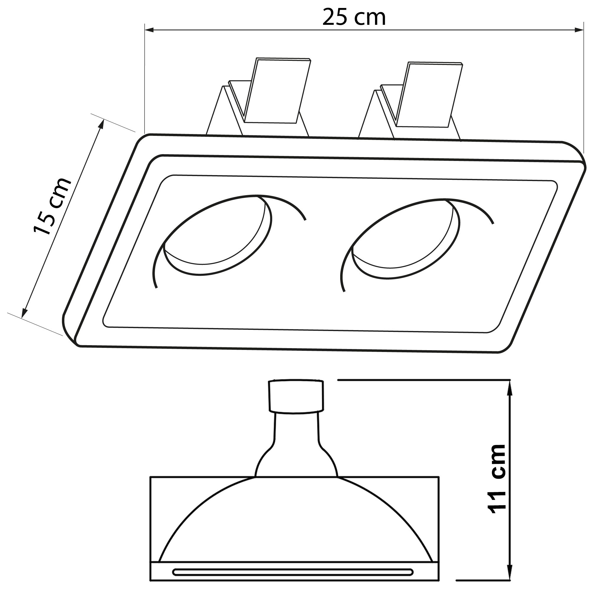 Врізний точковий гіпсовий світильник Imperium Light 150218.01.01 Ronda (150215.01.01) купити
