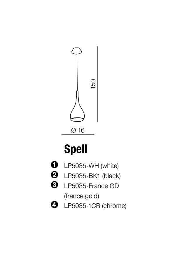Подвесной светильник Azzardo AZ0285 Spell купити