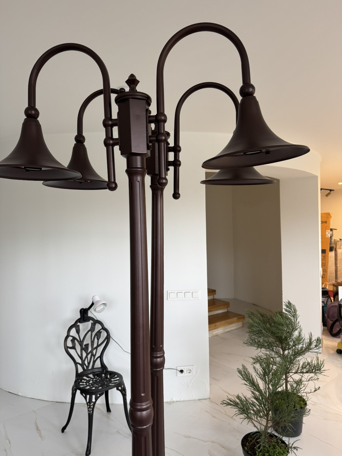 Вуличний світильник Ideal Lux 246840 Cima PT2 Coffee (12414) купити