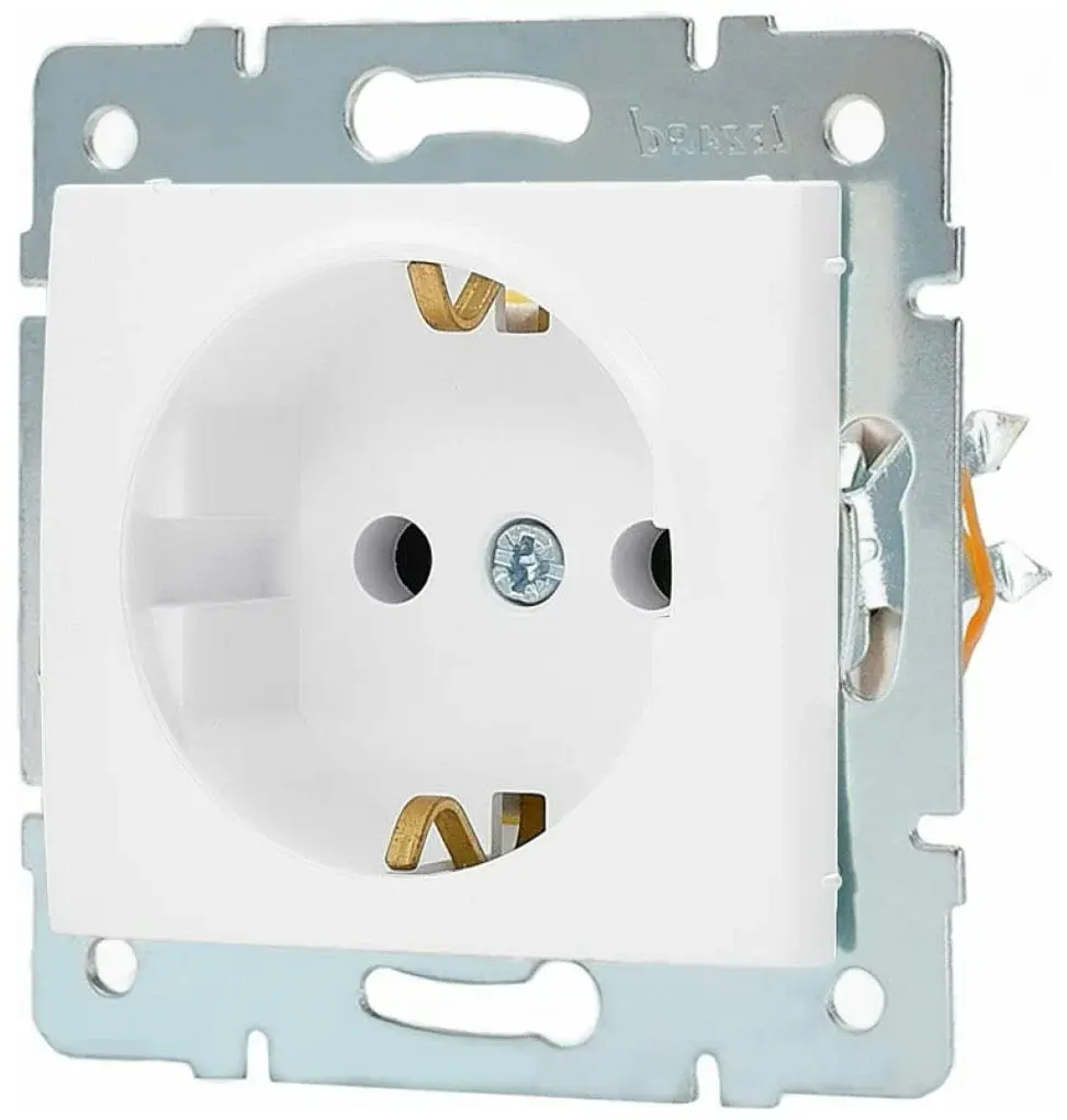 Розетка з/з Lezard VESNA Білий (742-0288-122B) купити